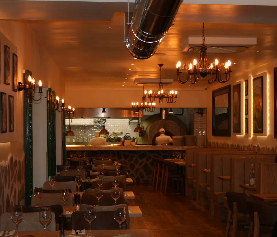 Dining room at Sebastian's Italian